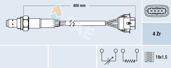 Sonda lambda FAE 77247