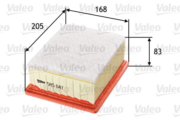 Filtr powietrza VALEO 585047