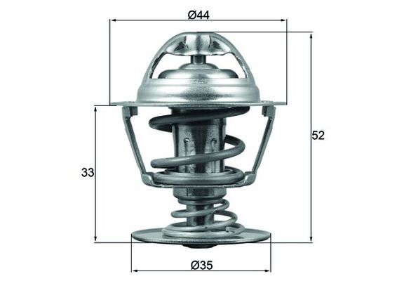 Termostat, płyn chłodzący MAHLE TX17388D
