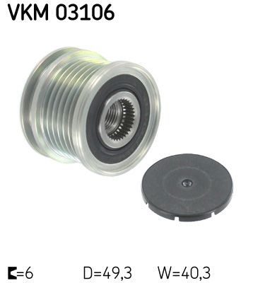 Alternator - sprzęgło jednokierunkowe SKF VKM03106