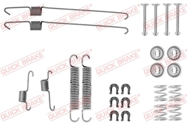 Zestaw akcesoriów, szczęki hamulcowe QUICK BRAKE 105-0001
