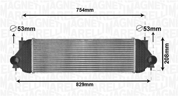 Chłodnica powietrza doładowującego MAGNETI MARELLI 351319205180
