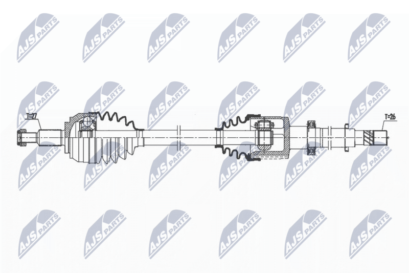 Wał napędowy NTY NPW-RE-174