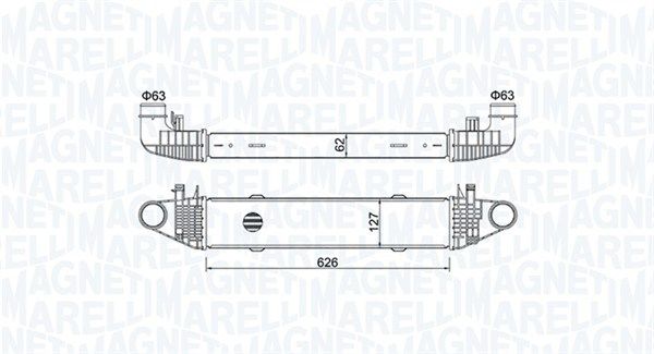 Chłodnica powietrza doładowującego MAGNETI MARELLI 351319204540
