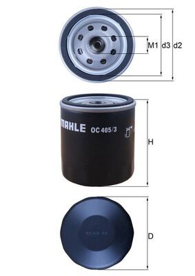 Filtr oleju MAHLE OC405/3