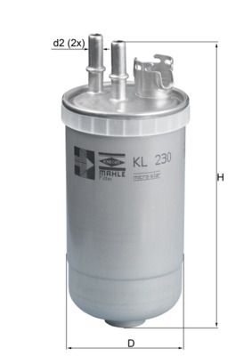 Filtr paliwa MAHLE KL230