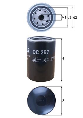 Filtr oleju KNECHT OC 257