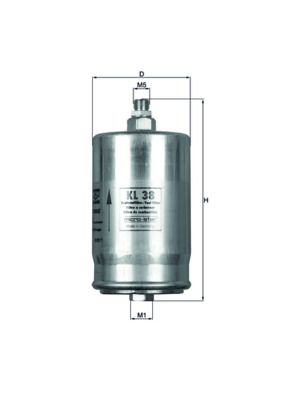 Filtr paliwa MAHLE KL38