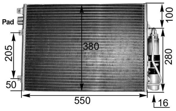 Skraplacz, klimatyzacja MAHLE AC303000S
