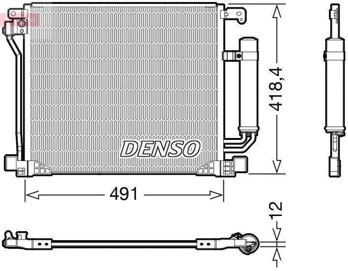 Skraplacz, klimatyzacja Denso DCN46025