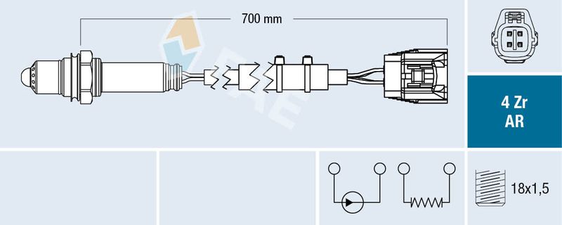 Sonda lambda FAE 75652