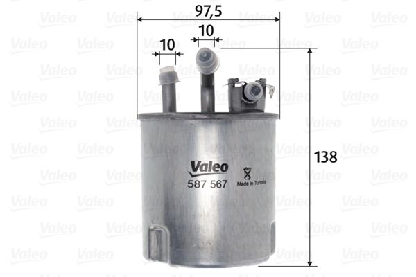 Filtr paliwa VALEO 587567