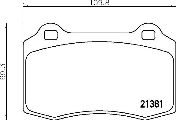 Zestaw klocków hamulcowych, hamulce tarczowe BREMBO P 36 020