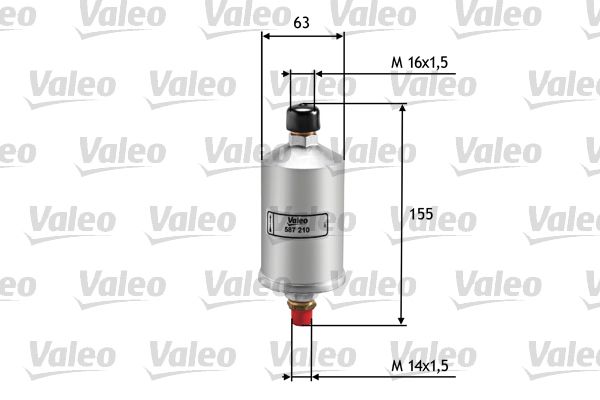 Filtr paliwa VALEO 587210