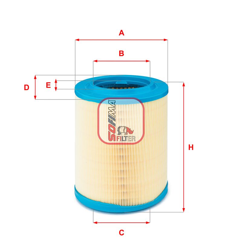 Filtr powietrza SOFIMA S 7606 A