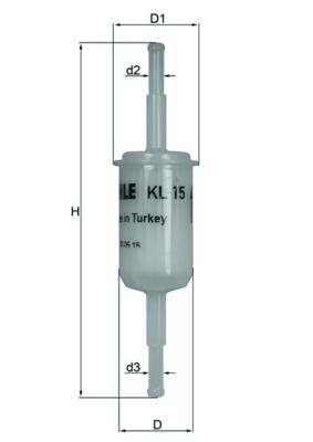 Filtr paliwa MAHLE KL15OF