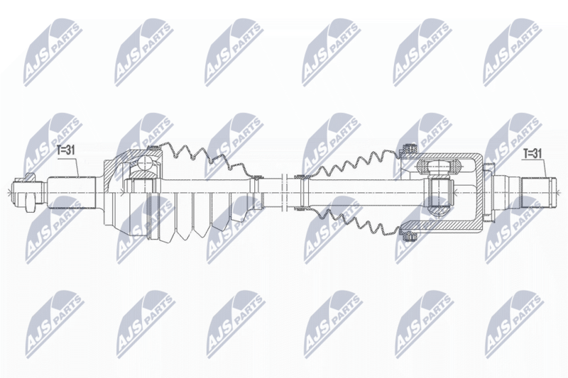 Wał napędowy NTY NPW-LR-021