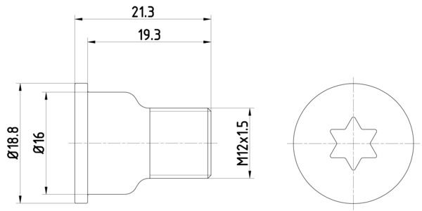 Śruba, tarcza hamulcowa TEXTAR TPM0005