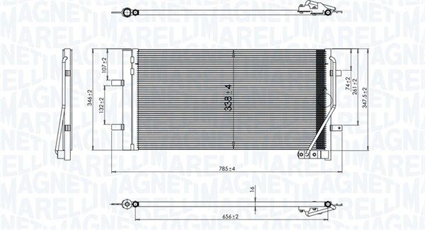 Skraplacz, klimatyzacja MAGNETI MARELLI 350203842000