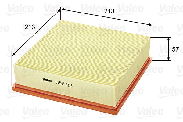 Filtr powietrza VALEO 585116
