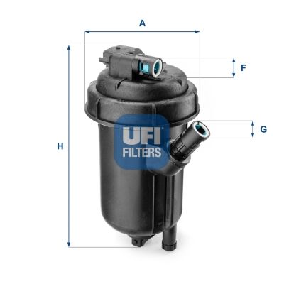 Filtr paliwa UFI 55.125.00
