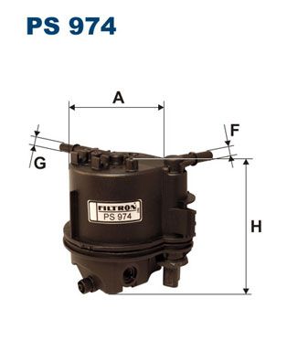 Filtr paliwa FILTRON ps 974