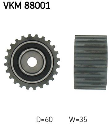rolka kierunkowa / prowadząca, pasek rozrządu SKF VKM 88001
