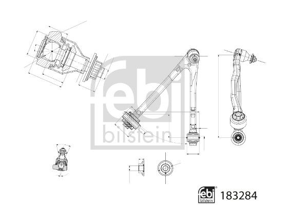 Wahacz, zawieszenie koła FEBI BILSTEIN 183284