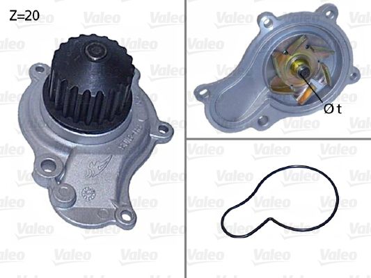 Pompa wody, chłodzenie silnika VALEO 506605