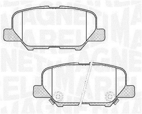 Zestaw klocków hamulcowych, hamulce tarczowe MAGNETI MARELLI 363916060678