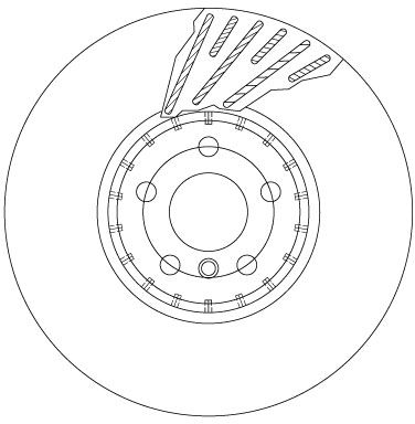 Tarcza hamulcowa TRW DF6890S