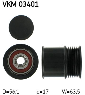 Alternator - sprzęgło jednokierunkowe SKF VKM03401