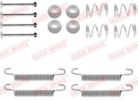 Zestaw akcesoriów, szczęki hamulcowe hamulca postojowego QUICK BRAKE 105-0791