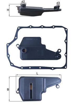 Filtr hydrauliczny, automatyczna skrzynia biegów MAHLE HX193D