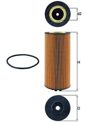 Filtr oleju MAHLE OX987D