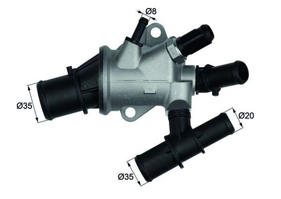 Termostat, płyn chłodzący MAHLE TI17088