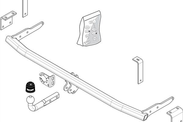 Zestaw zaczepu przyczepy BRINK 445700