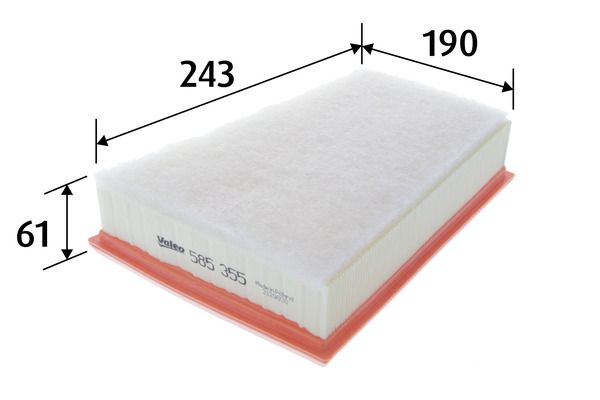 Filtr powietrza VALEO 585355