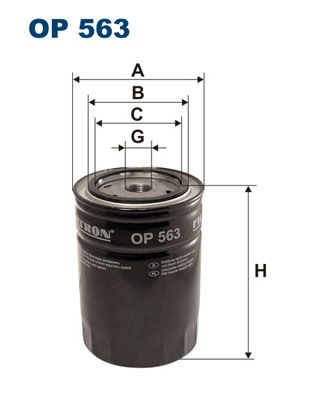 Filtr oleju FILTRON op 563