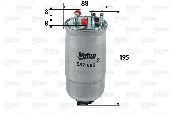 Filtr paliwa VALEO 587505