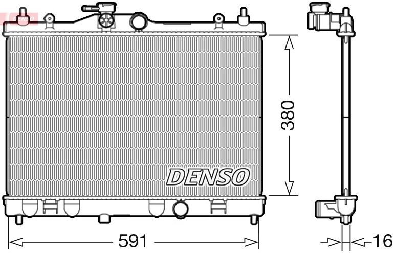 Chłodnica, układ chłodzenia silnika DENSO DRM46040