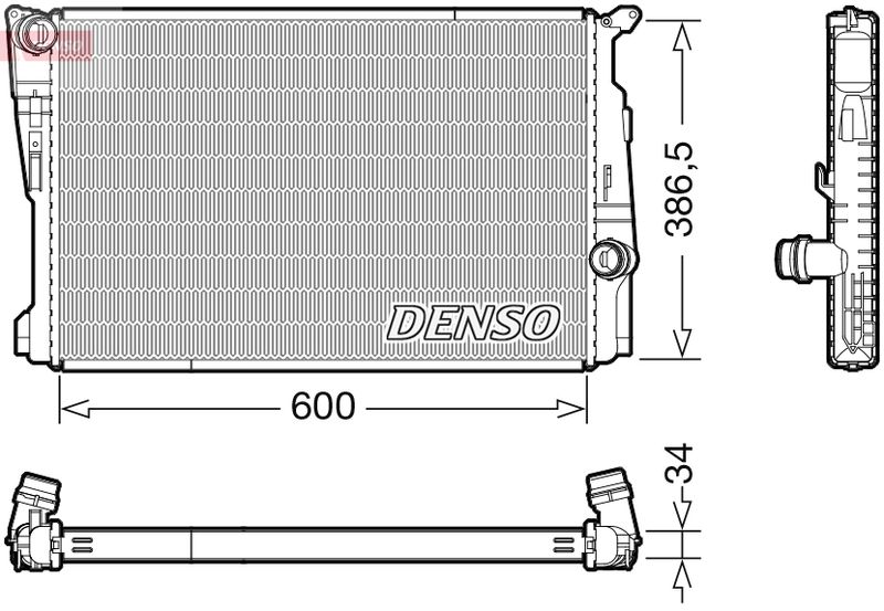 Chłodnica, układ chłodzenia silnika DENSO DRM05122