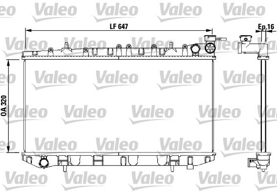 Chłodnica, układ chłodzenia silnika VALEO 731670