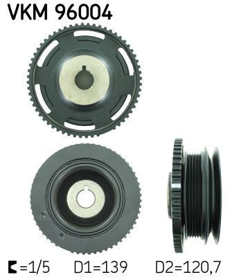 Koło pasowe, wał korbowy SKF VKM 96004