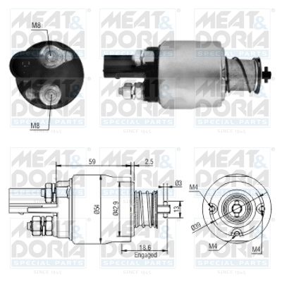 Włącznik elektromagnetyczny, rozrusznik MEAT & DORIA 46126