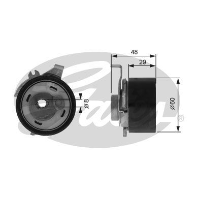 Rolka napinacza, pasek rozrządu GATES t43003