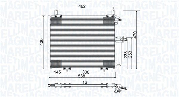 Skraplacz, klimatyzacja MAGNETI MARELLI 350203988000