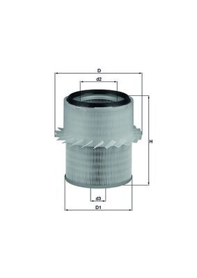 Filtr powietrza MAHLE LX673
