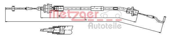 Linka gazu METZGER 11.1624