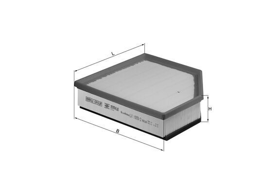 Filtr powietrza KNECHT LX 1593/2